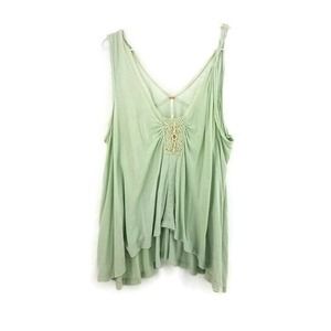 Free People Sage Green Tank Top
